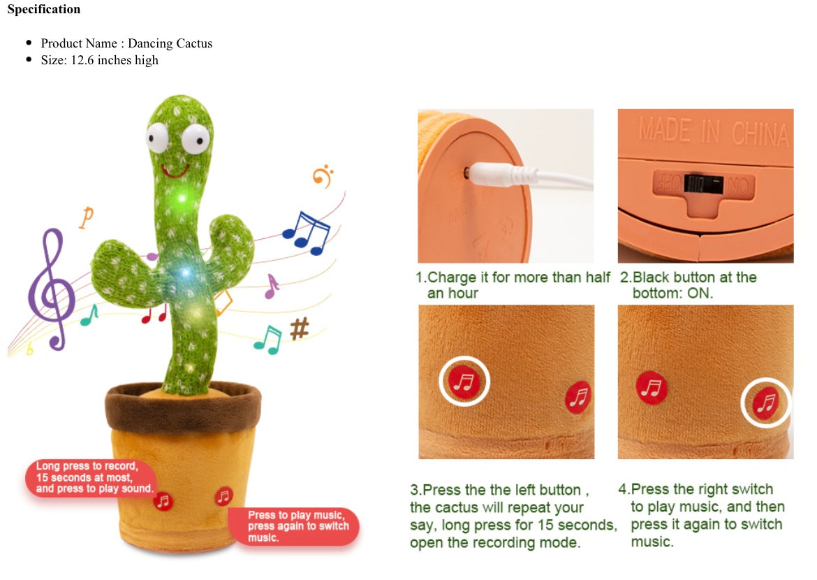 Dancing cactus plant